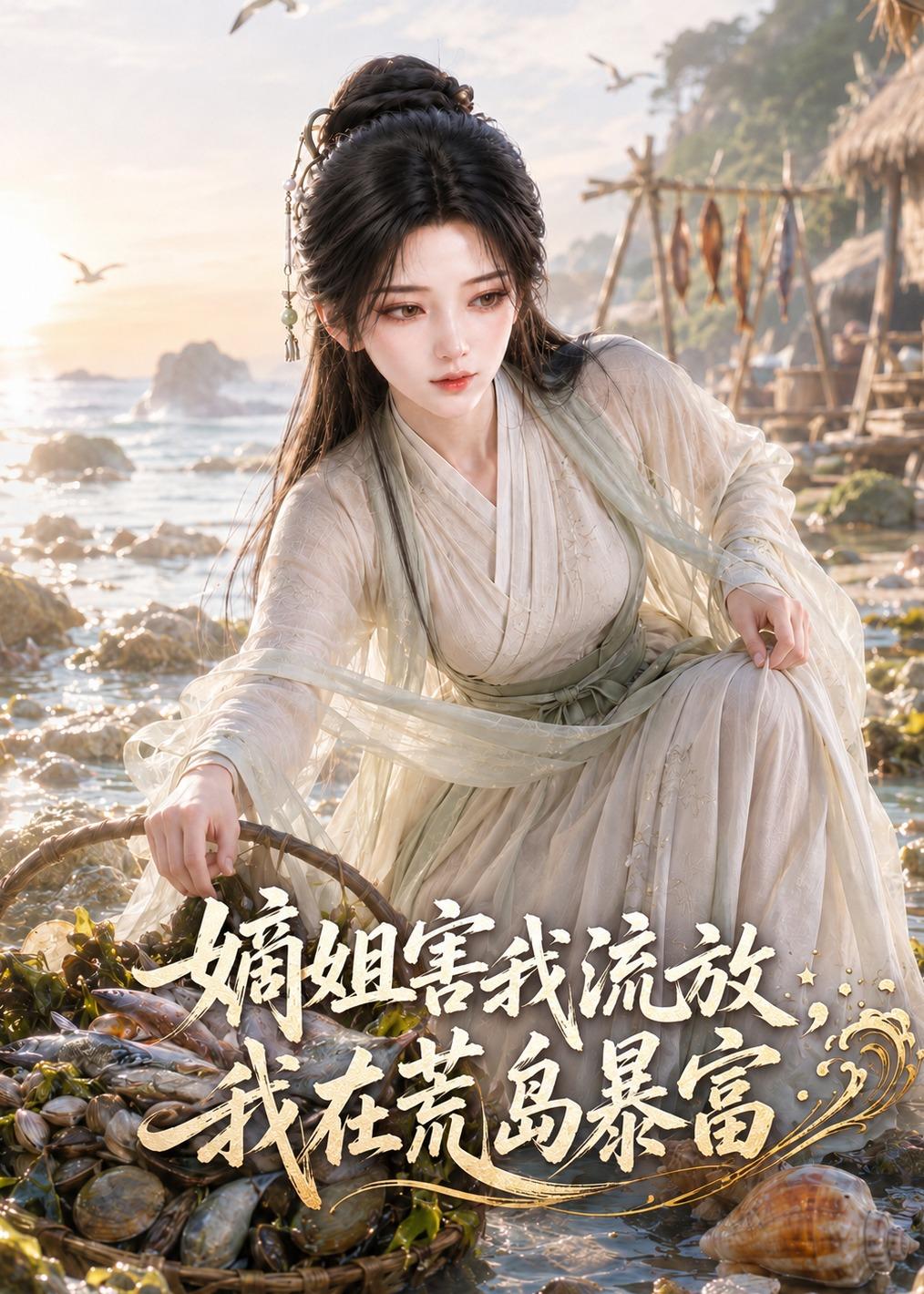 嫡姐害我流放，我在荒岛暴富封面图