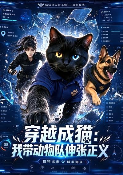 穿越成猫，我带动物队伸张正义封面图